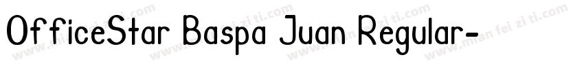 OfficeStar Baspa Juan Regular字体转换